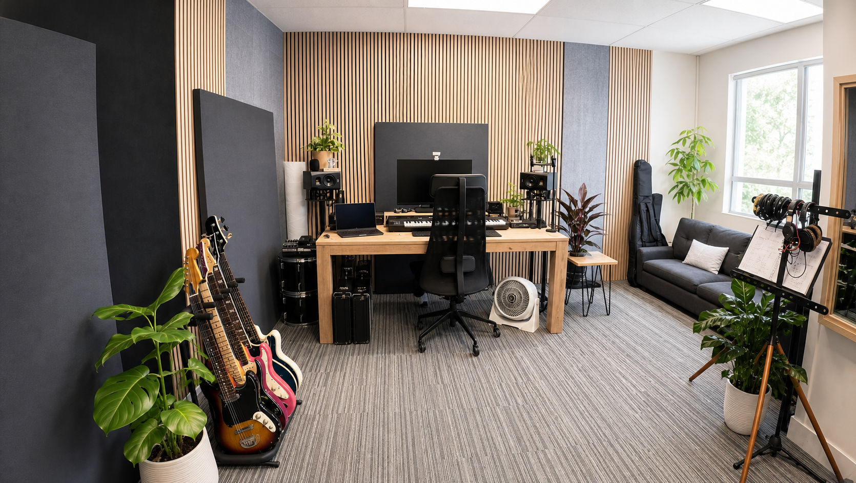 BIAN MUSIC Brossard Studio instrument area